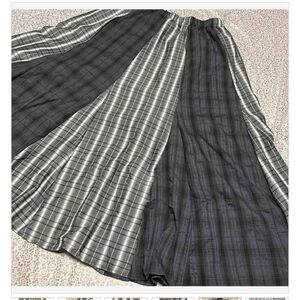Elegant Plaid Maxi Skirt